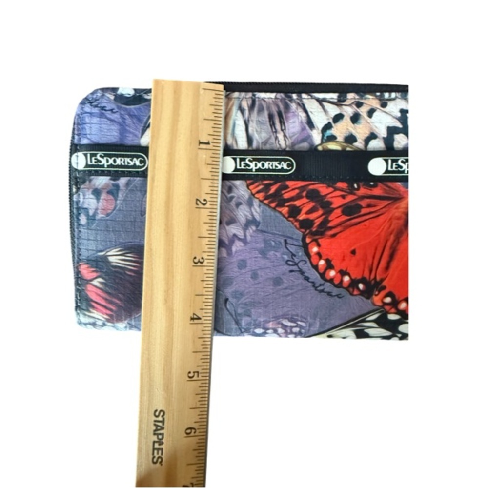 LeSportsac Multicolor Butterfly Zip Around Wallet - Picture 6 of 6